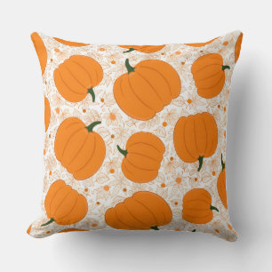 Decorativo Funda de cojín de estilo calabaza acuarela
