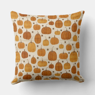 Decorativo Funda de cojín de estilo calabaza acuarela