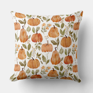 Decorativo Funda de cojín de estilo calabaza acuarela