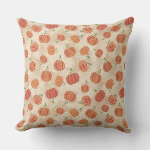 Decorativo Funda de cojín de estilo calabaza acuarela