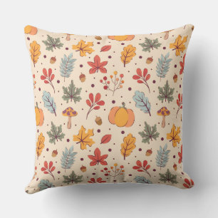 Decorativo Funda de cojín de estilo calabaza acuarela