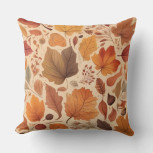 Decorativo Funda de cojín de estilo calabaza acuarela