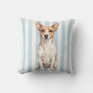 Decorativo Funda de cojín de Jack Russell acuarela