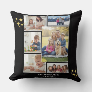 Decorativo Funda de cojín de recuerdos familiares personaliza