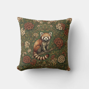 Decorativo Funda de cojín decorativa de Panda Rojo