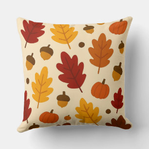 Decorativo Funda de cojín estilo acuarela de calabaza
