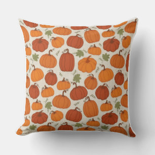 Decorativo Funda de cojín estilo acuarela de calabaza