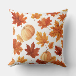 Decorativo Funda de cojín estilo acuarela de calabaza