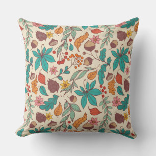 Decorativo Funda de cojín estilo acuarela de calabaza