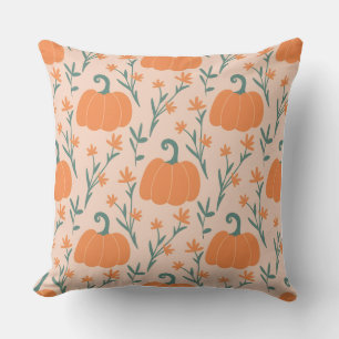 Decorativo Funda de cojín estilo acuarela de calabaza