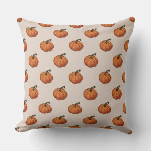 Decorativo Funda de cojín estilo calabaza acuarela