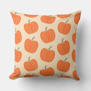 Decorativo Funda de cojín estilo calabaza acuarela