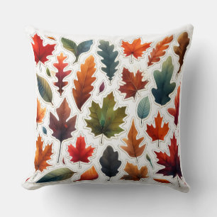 Decorativo Funda de cojín estilo calabaza acuarela