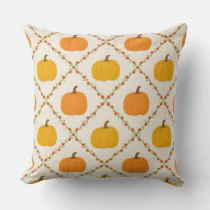 Decorativo Funda de cojín estilo calabaza acuarela