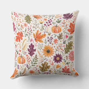 Decorativo Funda de cojín estilo calabaza acuarela