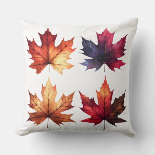 Decorativo Funda de cojín estilo calabaza acuarela