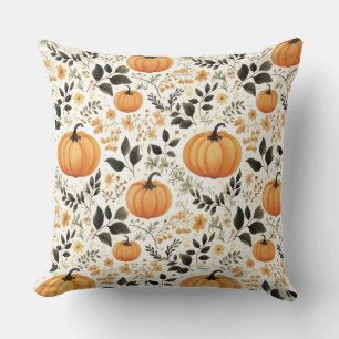 Decorativo Funda de cojín estilo calabaza acuarela