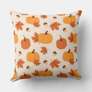 Decorativo Funda de cojín estilo calabaza acuarela