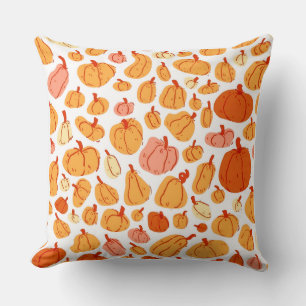 Decorativo Funda de cojín estilo calabaza acuarela