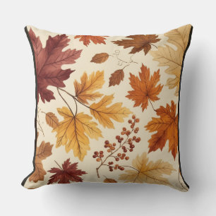Decorativo Funda de cojín estilo calabaza acuarela
