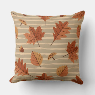 Decorativo Funda de cojín estilo calabaza acuarela