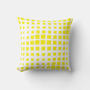 Decorativo Funda de cojín geométrica amarilla brillante de me