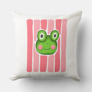 Decorativo Funda de cojín gráfica de rana linda