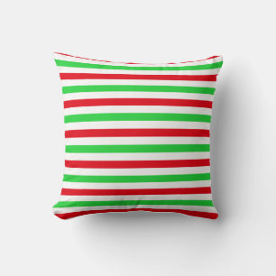 Decorativo Funda de cojín Rayas de Navidad 2