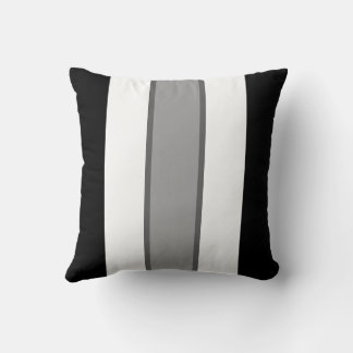 Decorativo Funda de cojín simple de rayas monocromáticas de 4