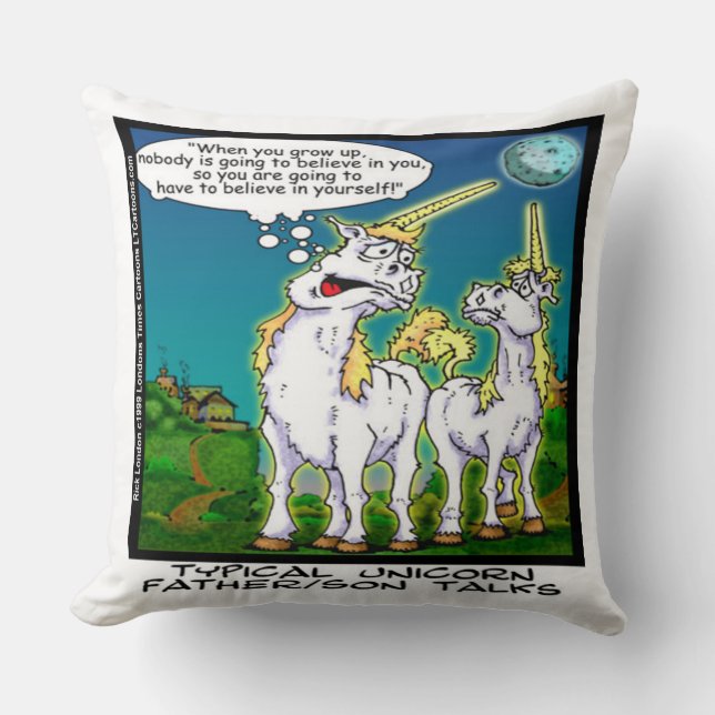Decorativo Funny Unicorn Bonding Large Cotton Cojín decorativ (Anverso)
