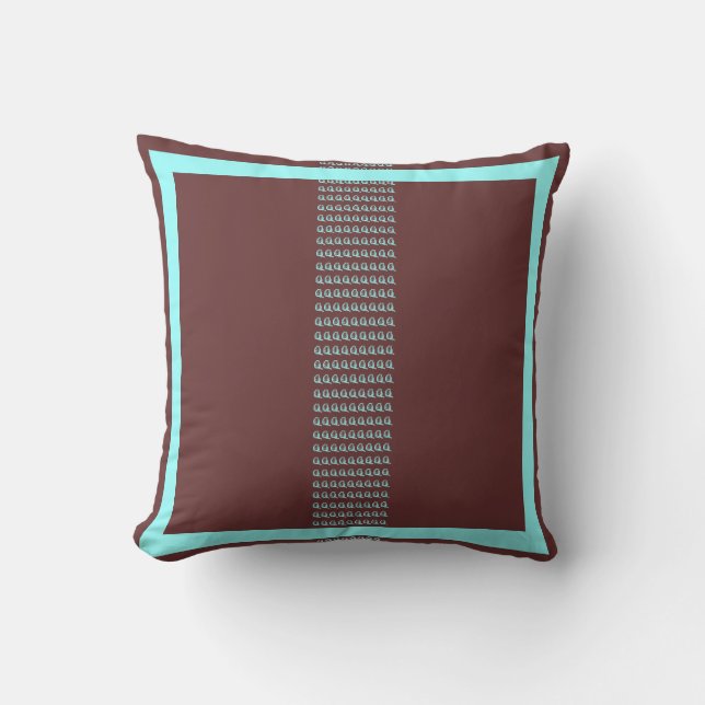 Decorativo GATOS marrones y turquesa, cojín moderno (Anverso)