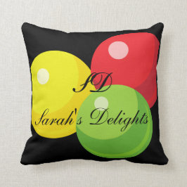 Decorativo Gigante Gumball, negro, Cojín decorativo, 16"x16"