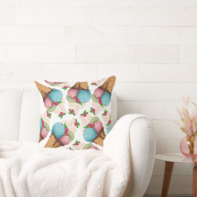 Decorativo helado de Cojín decorativo. (Sofá)