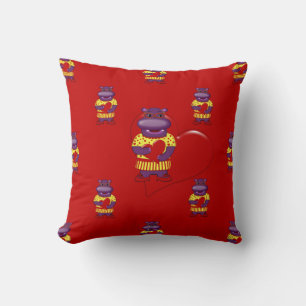Decorativo Henrietta Hippo Cojín decorativo-Rojo