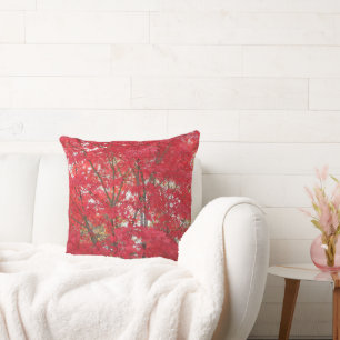 Decorativo Hermosas hojas de arce rojo Funda de cojín