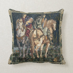 Decorativo Hermoso cojín con diseño de tapiz antiguo