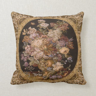 Decorativo Hermoso cojín con diseño de tapiz antiguo.