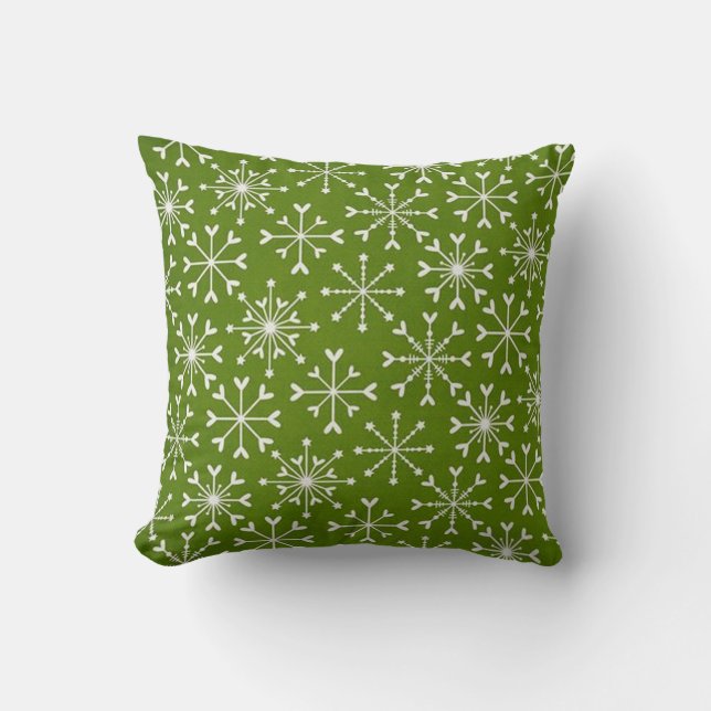Decorativo ¡Hermoso cojín verde de Navidad! (Anverso)