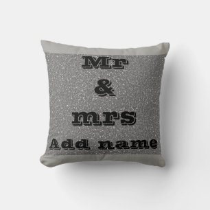 Decorativo Hermoso señor y señora cojín