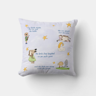 Decorativo Hey Diddle Diddle - Cojín de Rima Infantil