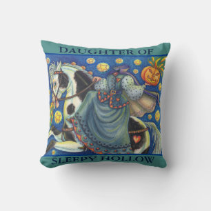 DECORATIVO HIJA DE SLEEPY HOLLOW COJÍN ALMOHADÓN DE HALLOWEEN