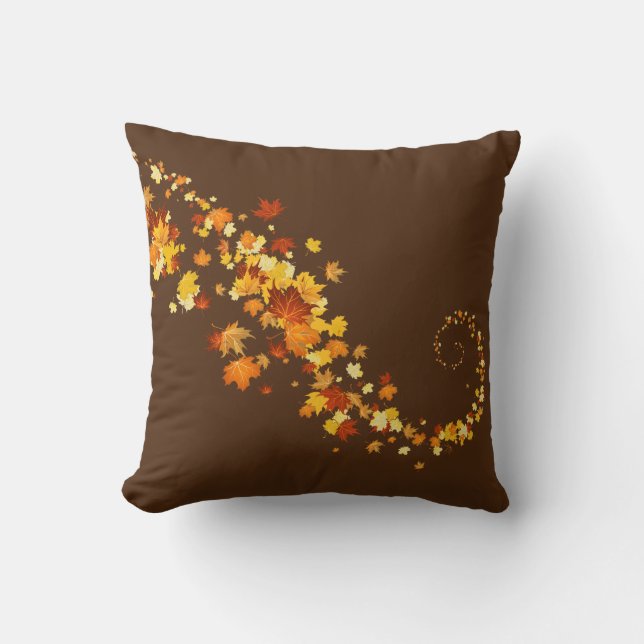 Decorativo Hojas de Cojín decorativo-otoño (Anverso)