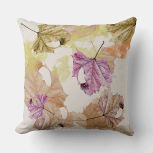 Decorativo "hojas de otoño" COJÍN PARA LANZAR