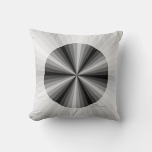 Decorativo Ilusión óptica cojín negro