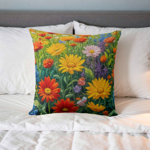 Decorativo Imagen de flor n.º 21, serie floral, cojín decorat