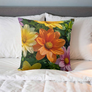 Decorativo Imagen de flor n.º 27, serie floral, cojín decorat