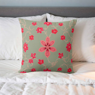 Decorativo Imagen de flor n.º 5, serie floral, cojín para lan