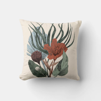 Decorativo Impresión del cojín Elegante Arte Botánico Vintage