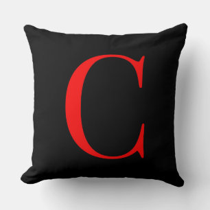 Decorativo Inicial C de monograma Cojín cuadrado decorador 