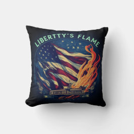Decorativo La llama de la libertad ilumina el Cojín decorativ